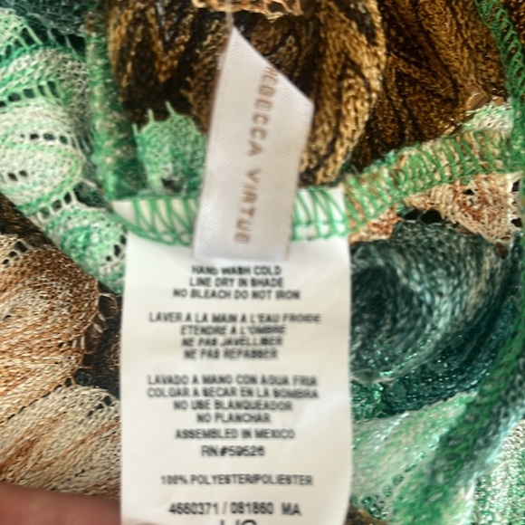 Becca Manu Bay Grass Plunge Dress Size L New With Tag - Picture 13 of 16